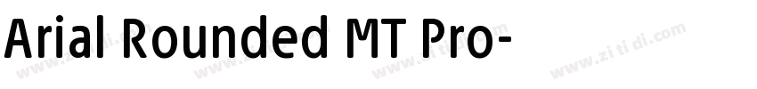 Arial Rounded MT Pro字体转换